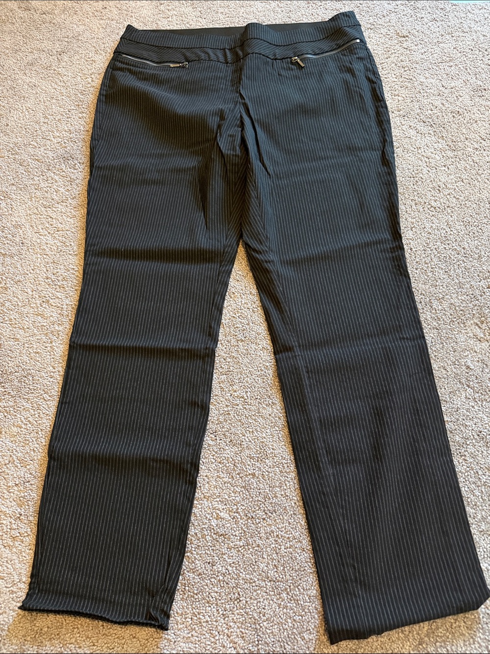 Candie's Black Pinstripe Straight Leg Pants